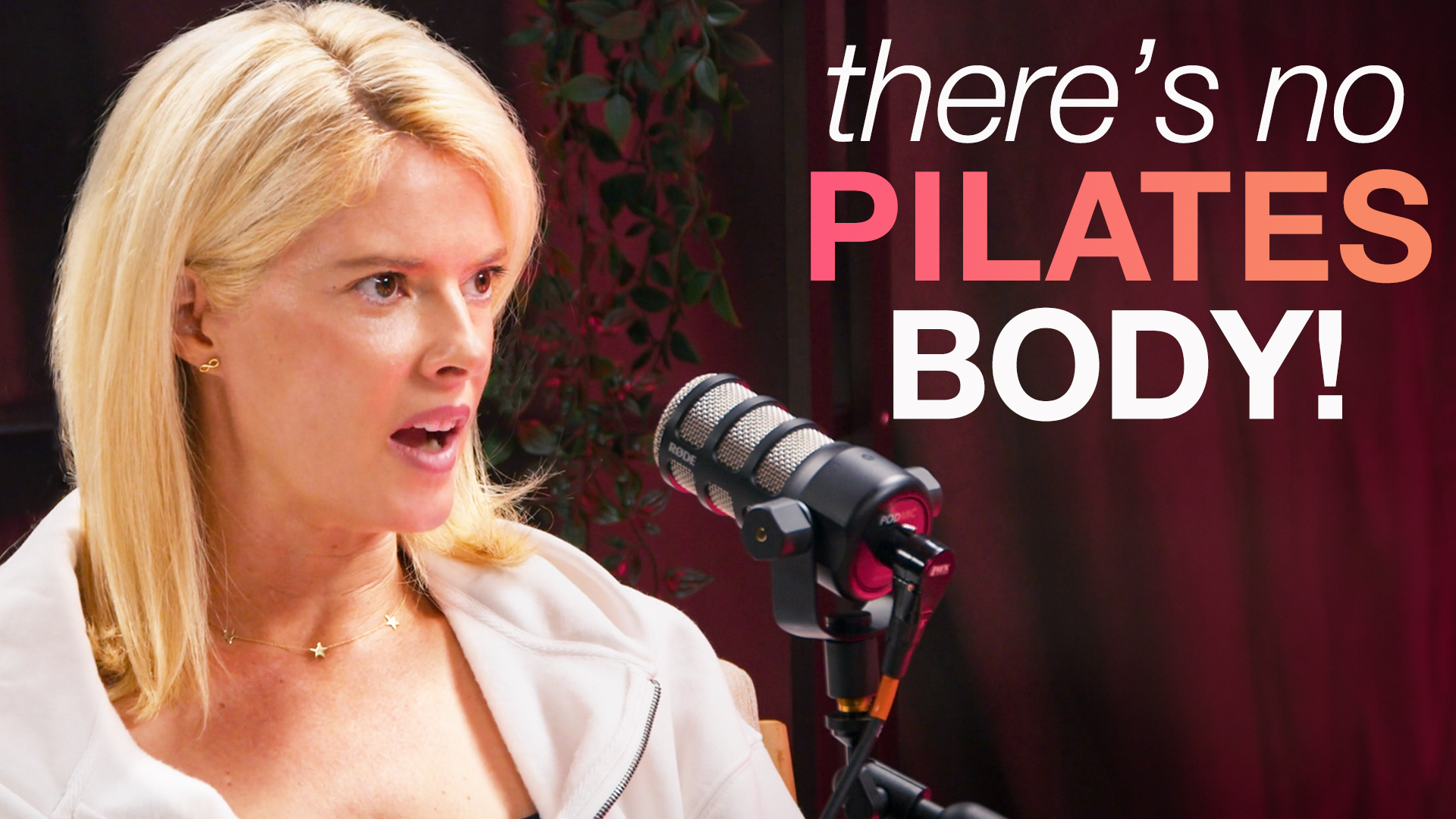 Youtube thumbnail iamge of a podcast episode talking about how Pilates can be so much more than a workout. See how personalized movement can support women’s health at every stage of life or ability